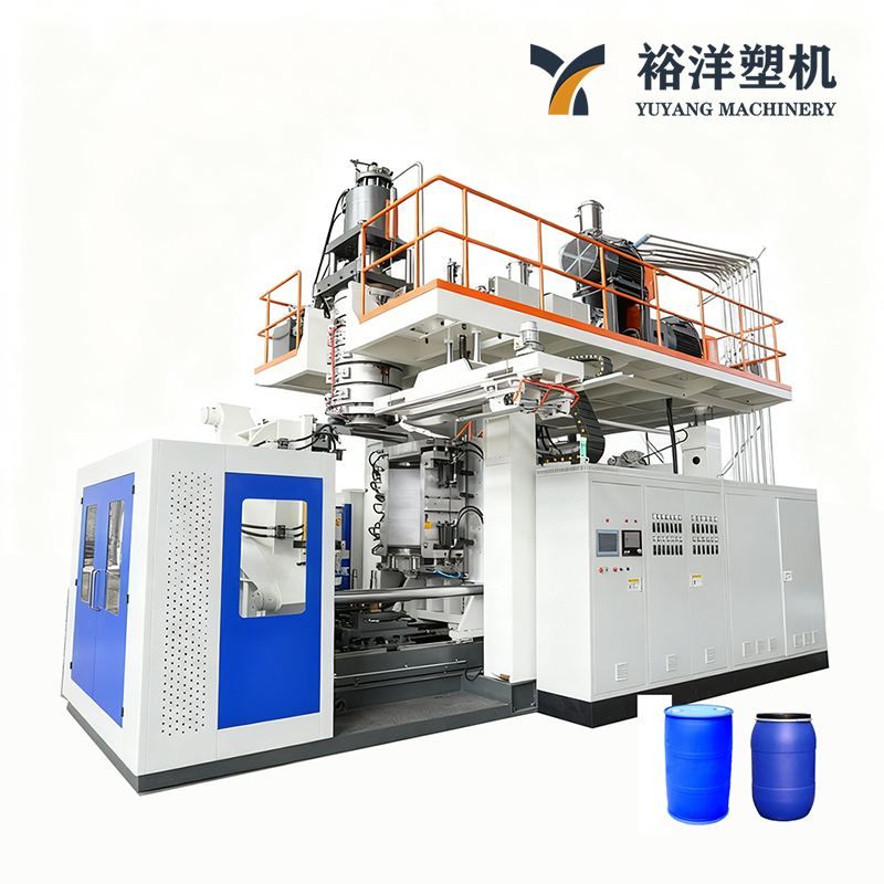 高效节能220L 1层双L环滚筒挤出塑料吹塑机