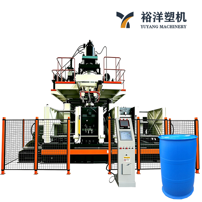 全自动 HDPE CE 双工位双 L 型环鼓塑料机械 高产量吹塑机 可靠的塑料吹塑机