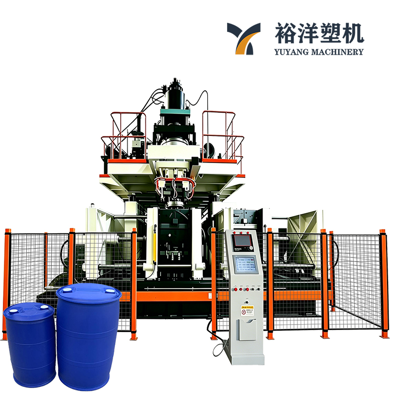 适用于 HDPE 的高级 3 层 220L 双站 环桶专用机